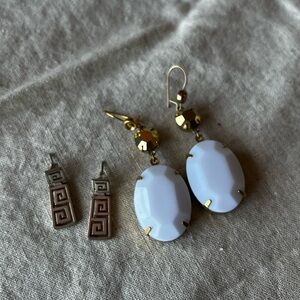 Pair of vintage dangle earrings